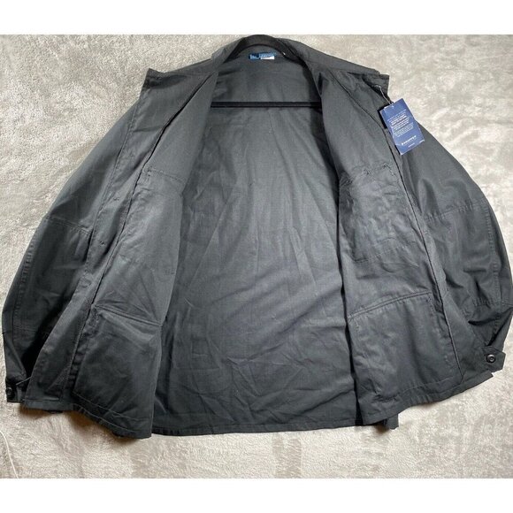 Men’s Black Utility Military Jacket – Tactical Cargo Style – Size XLR - Picture 10 of 14